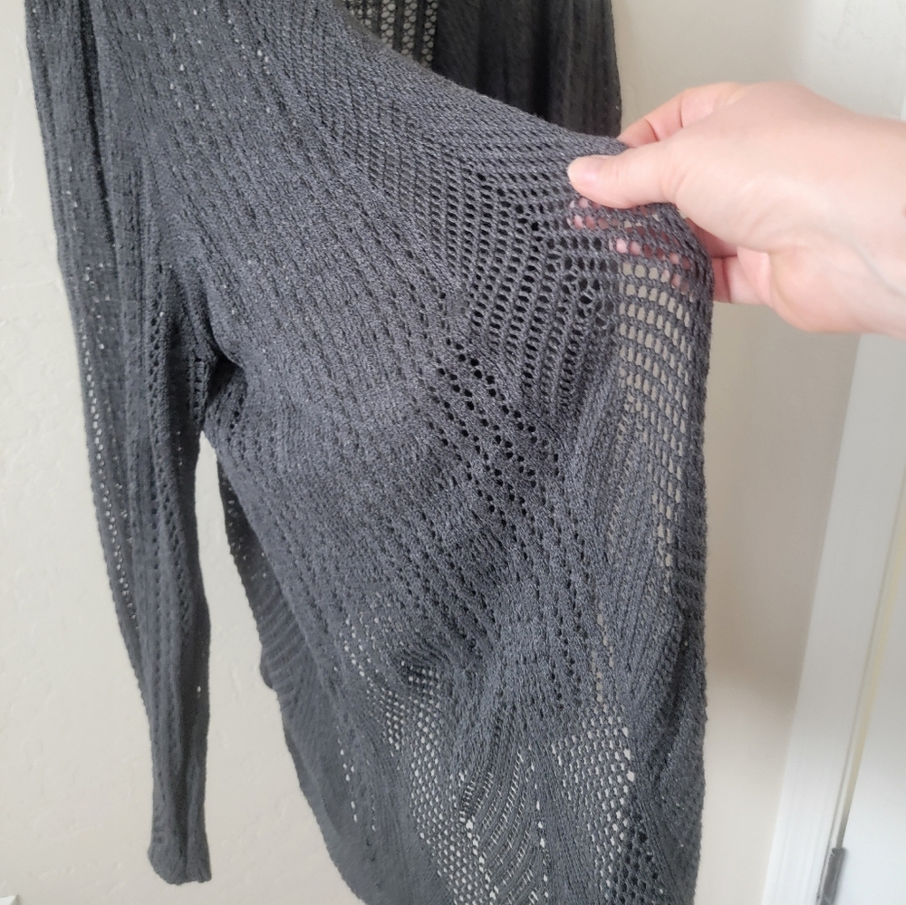 Belldini 2X crochet-knit lightweight cardigan - Picture 4 of 7
